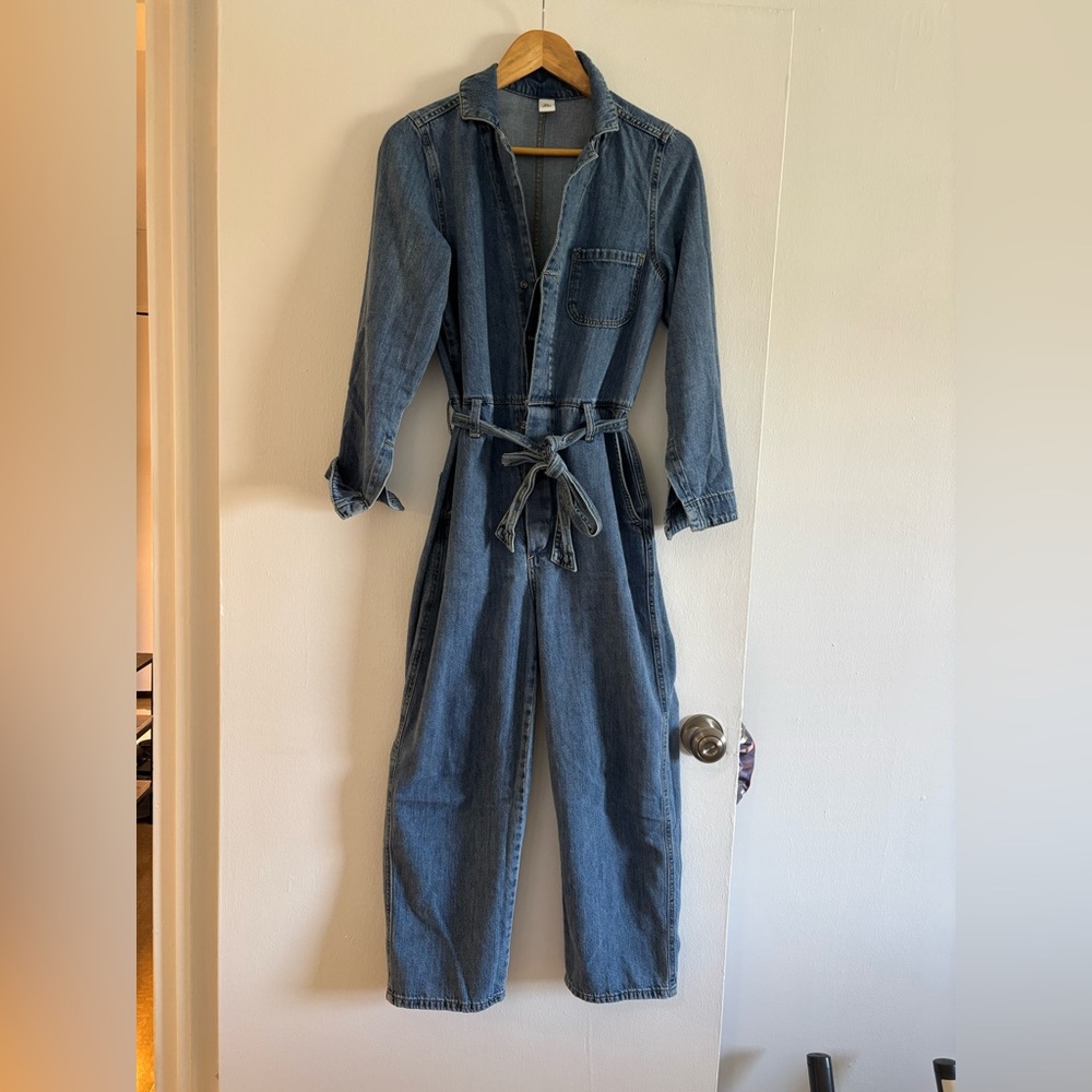H&M Women's Blue Denim Jumpsuit XS 2-4
